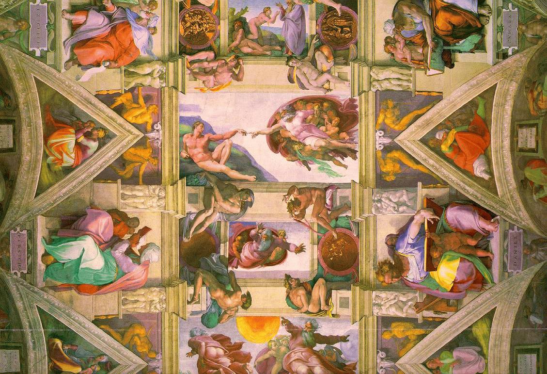 Image of Michelangelos Ceiling of the Sistine Chapel
