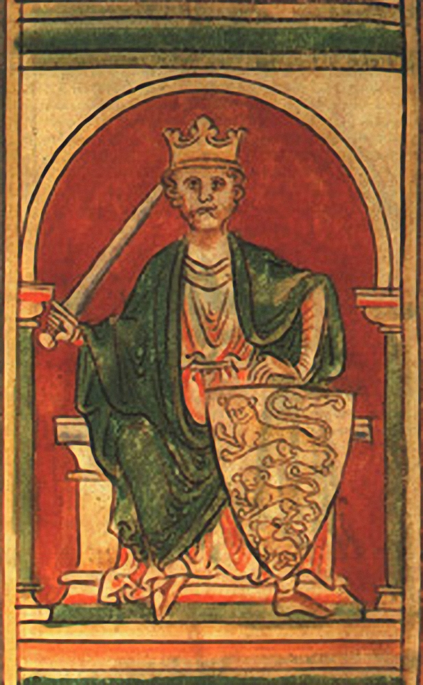 manuscript illustration of Richard I