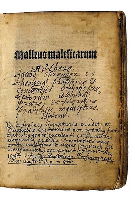 Malleus maleficarum with manuscript notes