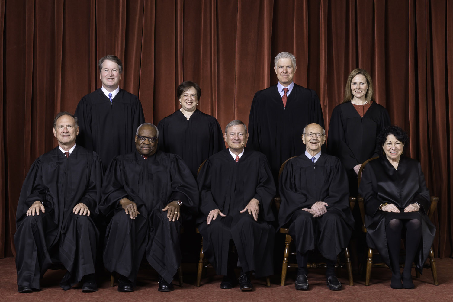 formal portrait of the Supreme Court, 2022